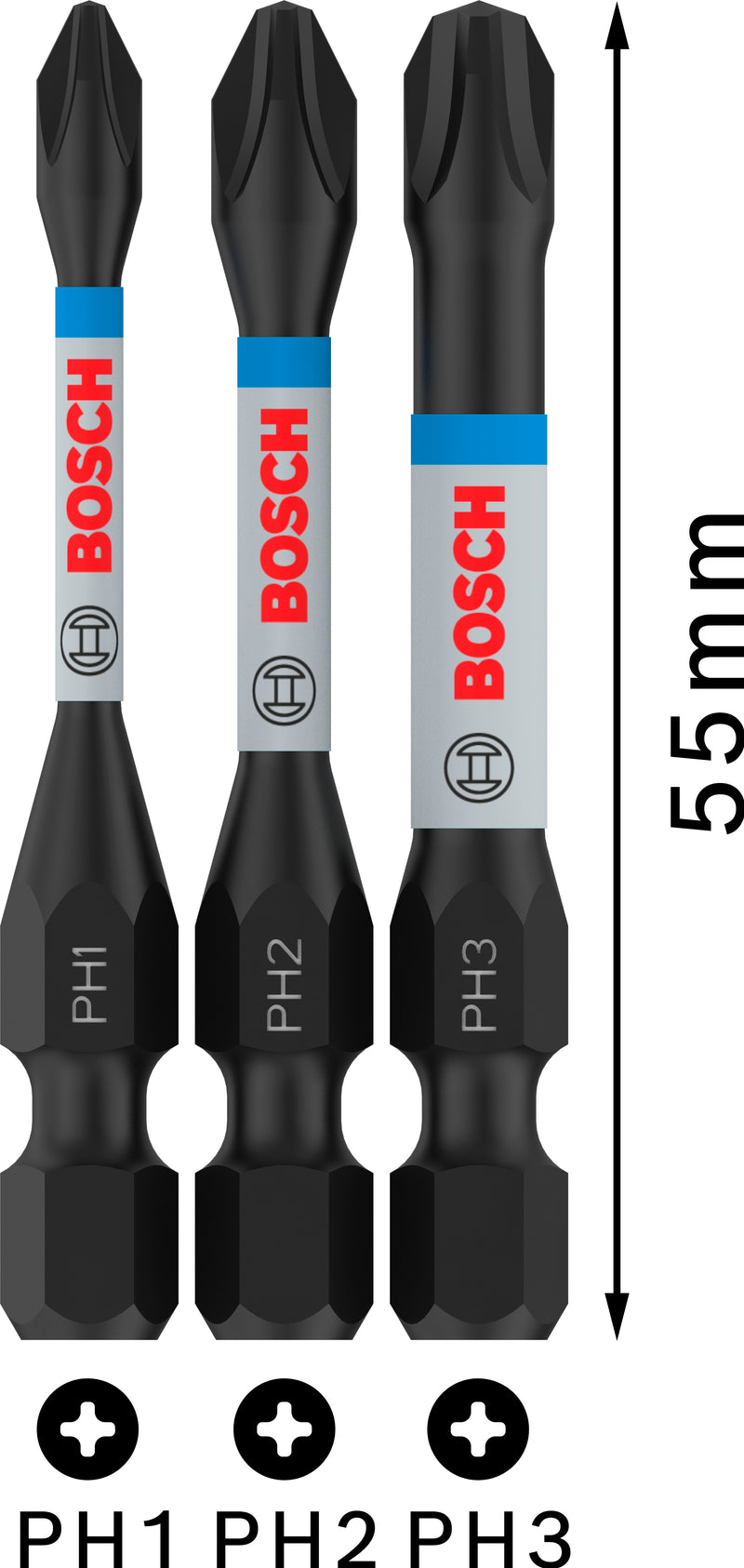 Bosch Screwdriver bit Impact 3xPH Power