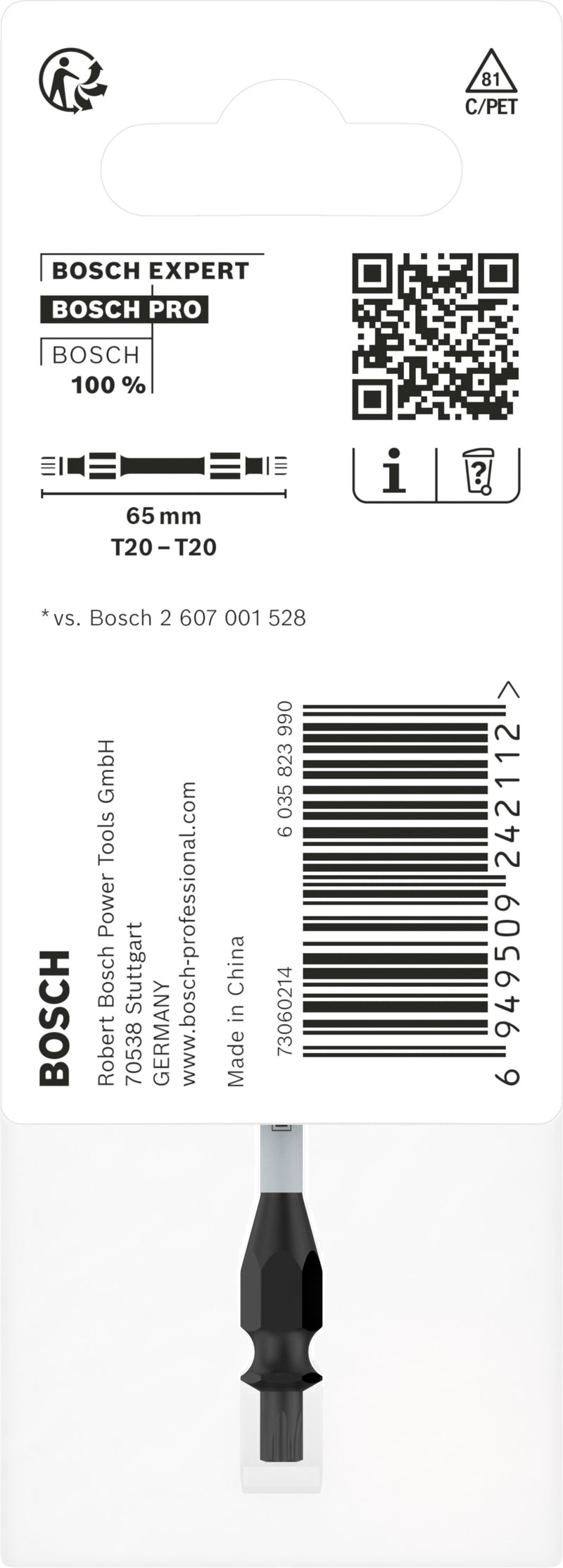 Bosch Screwdriver bit PRO T20 Impact