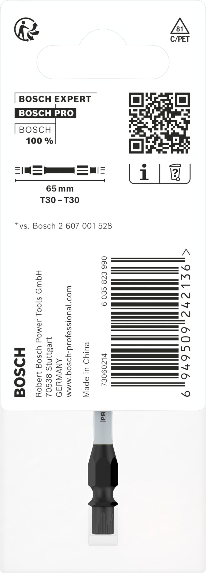 Bosch Screwdriver bit PRO T30 Impact