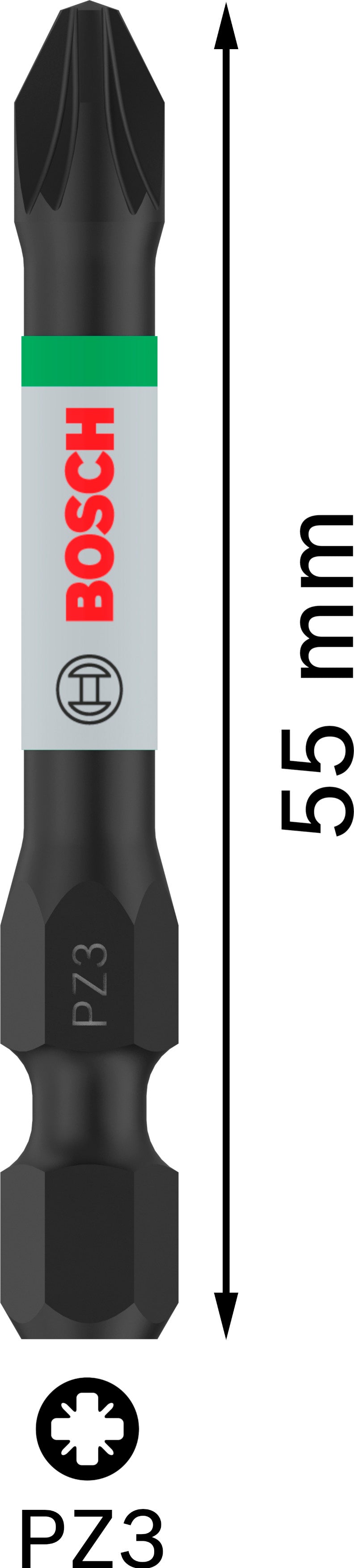 Ponta de chave de fendas Bosch PRO PZ3 Impact