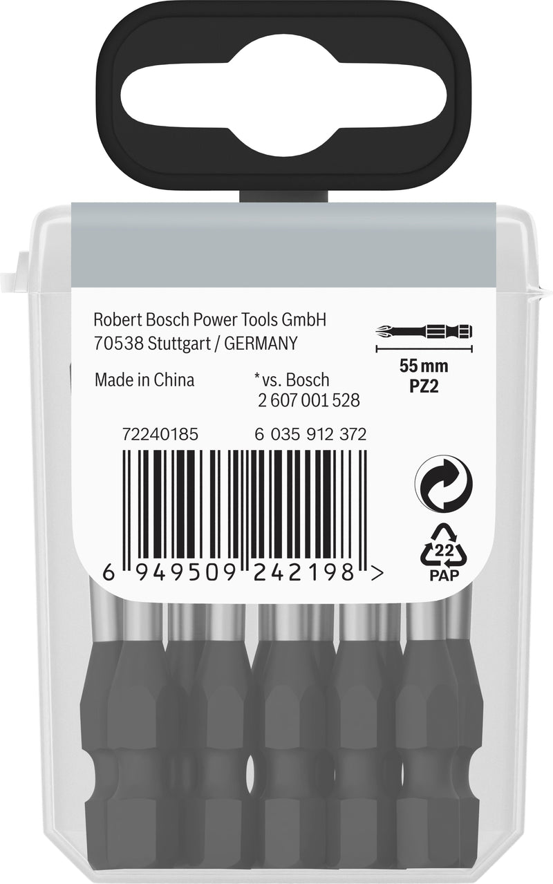 Ponta de chave de fendas Bosch PRO PZ2 Impact