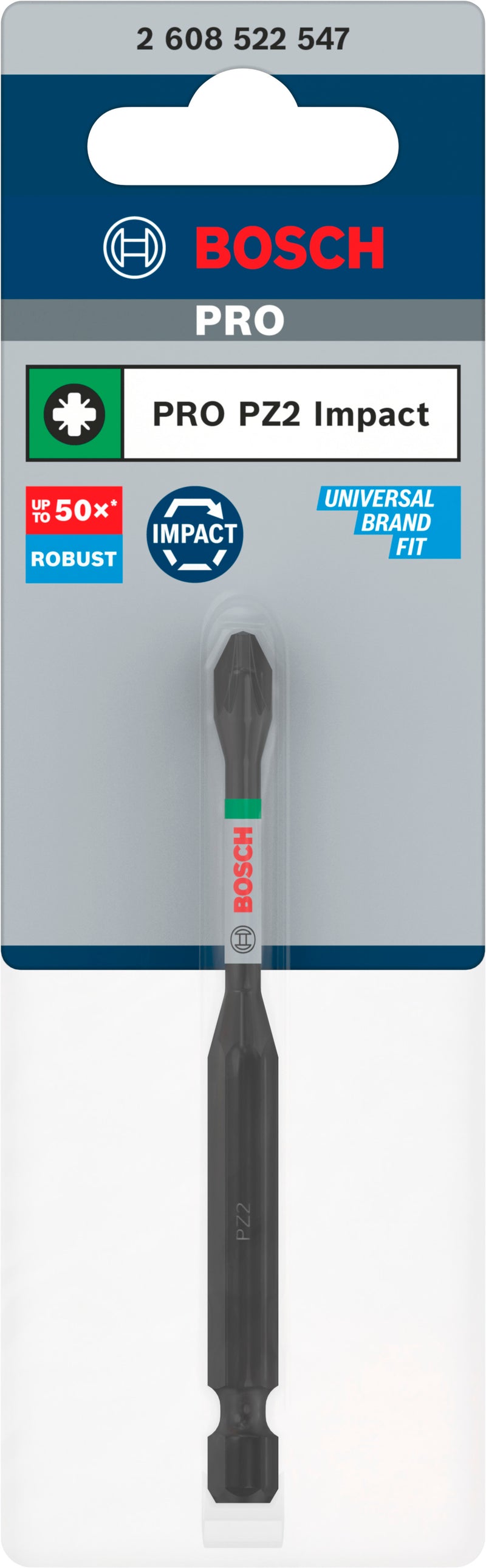 Bosch Screwdriver bit PRO PZ2 Impact