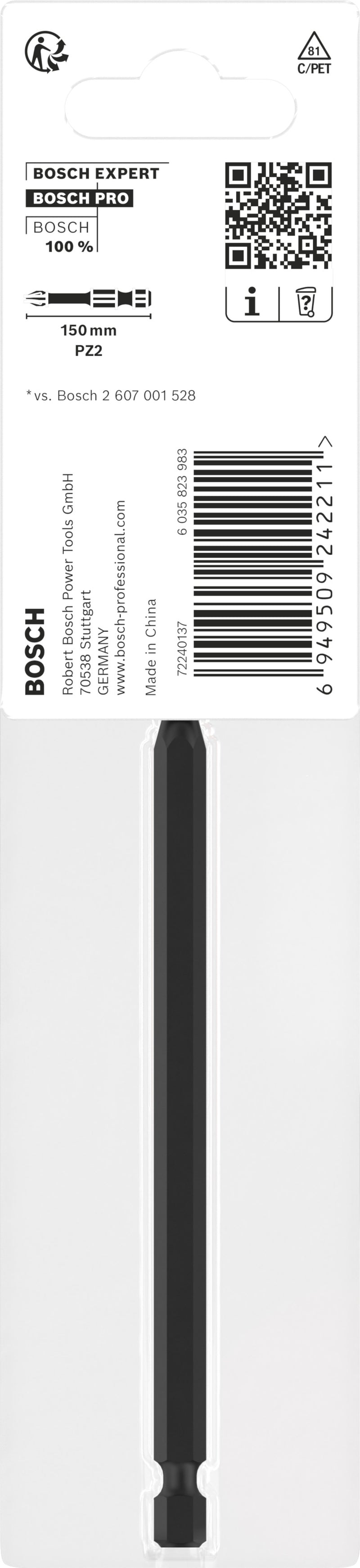 Bosch Screwdriver bit PRO PZ2 Impact