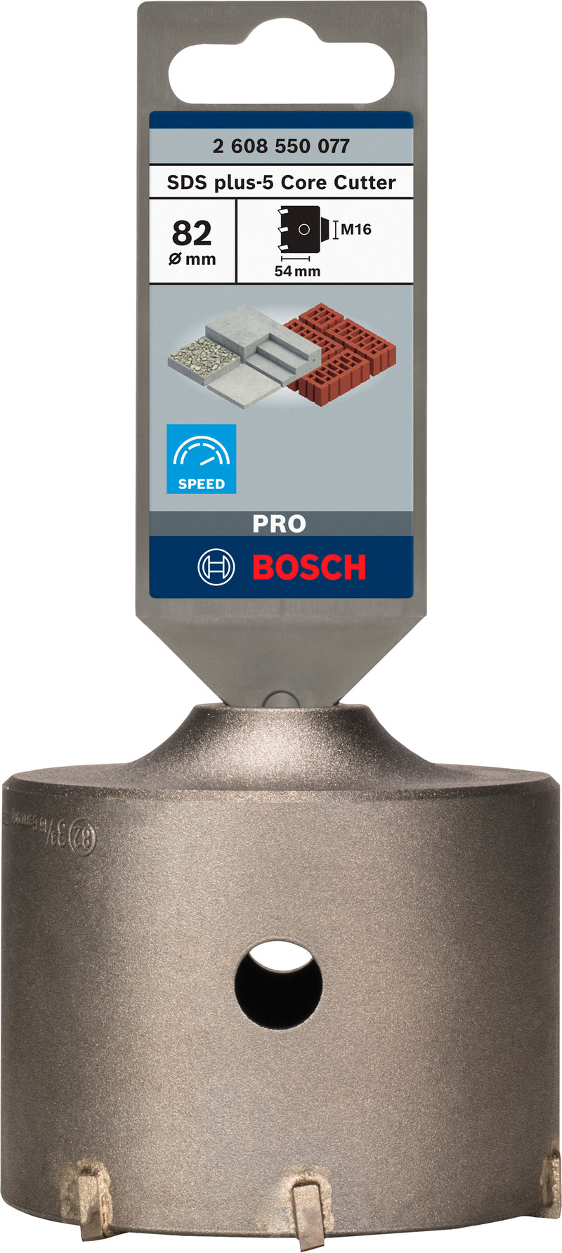 Bosch SDS-Plus 9 Core Cutter, 82 x 50 x 72 mm
