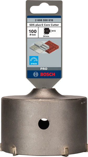 Bosch PRO SDS plus-5 Core Cutter, 100 x 50 x 72 mm