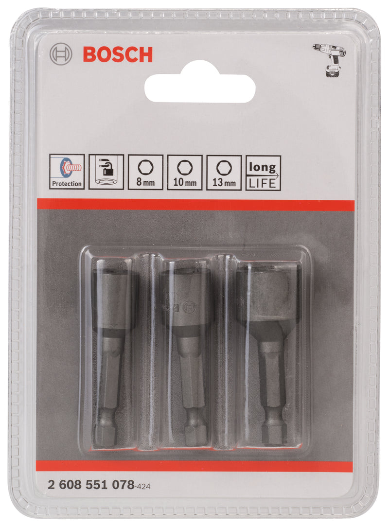 Bosch Nutsetter set 3pcs, metric - 8/10/13mm,