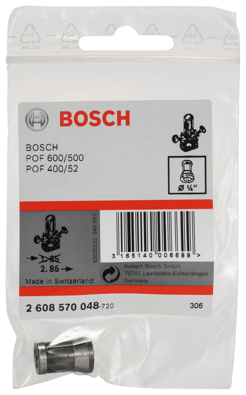 Pinça Bosch 1/4 pol. (routers/retificadoras)