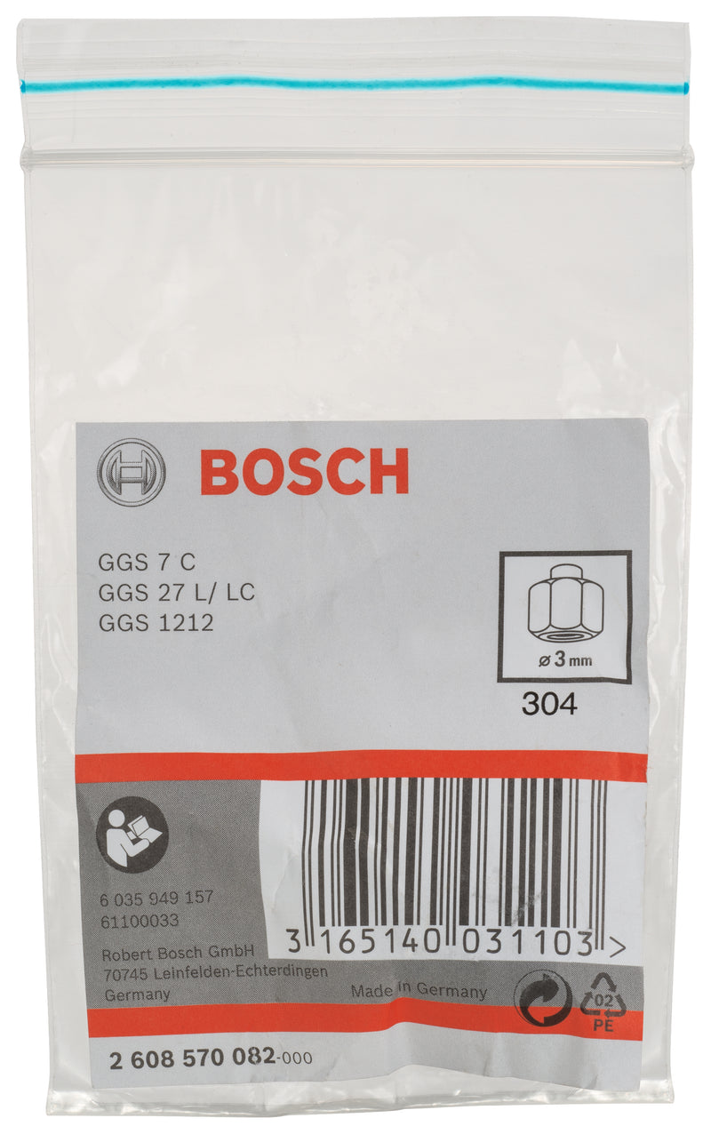 PINÇA Bosch 3MM COM PORCA