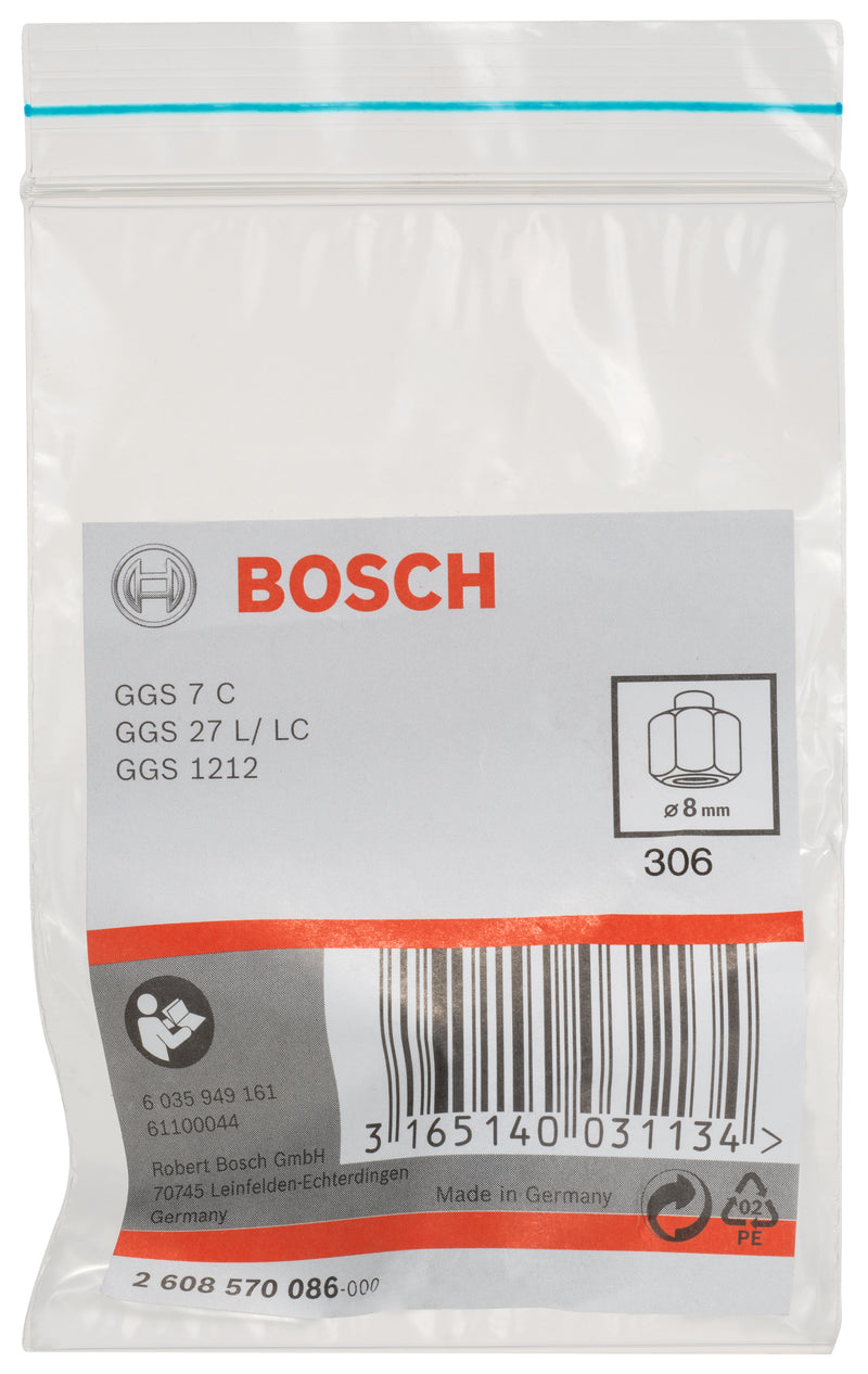 Bosch COLLET 8MM WITH NUT