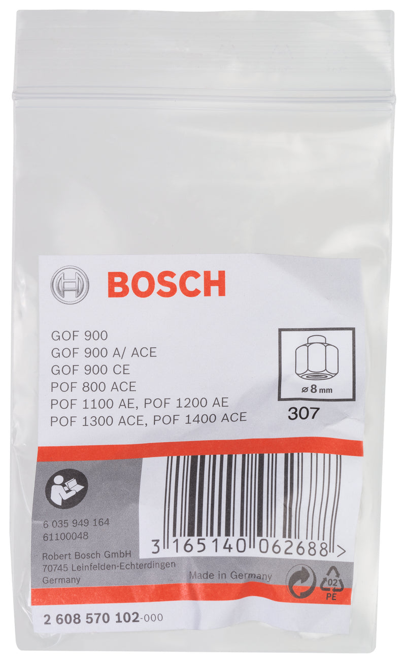 CONJUNTO DE PINÇAS E PORCAS Bosch 8MM