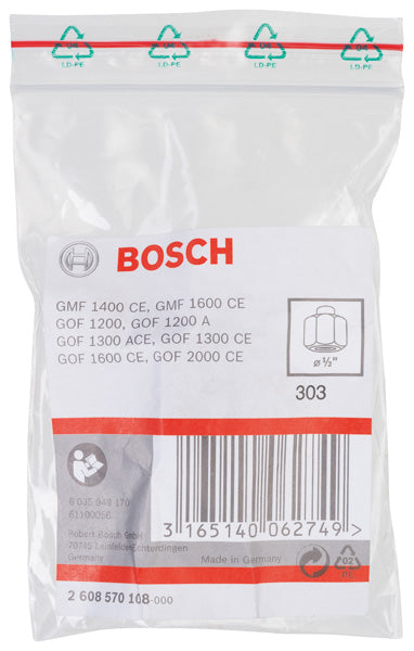 Conjunto de pinças e porcas Bosch 1/2 polegada