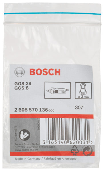 Bosch 3mm Collett sem porca de fixação para ferramenta GGS