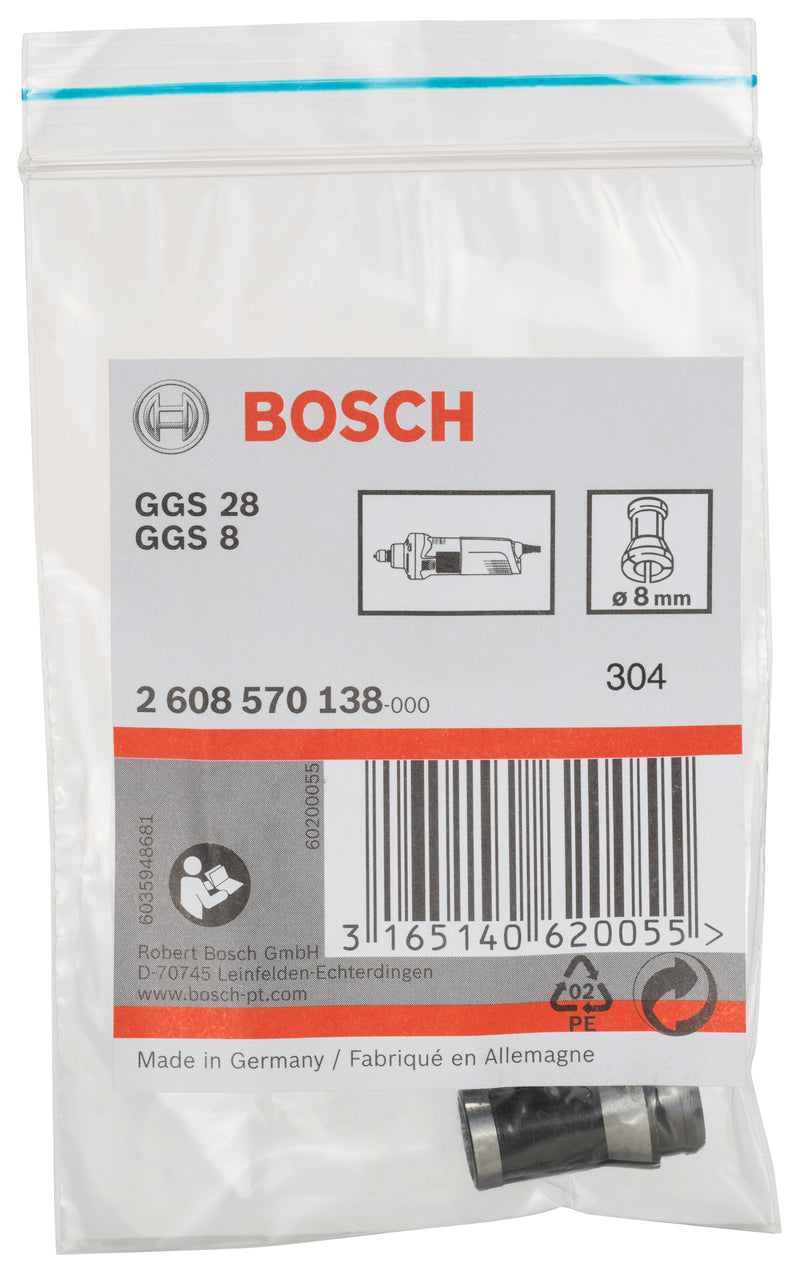 Bosch 8mm Collett w/o locking nut for GGS tool
