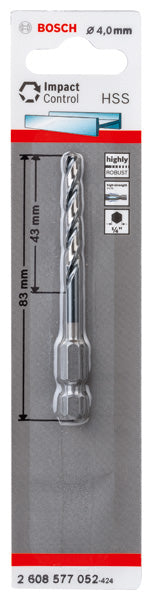 Bosch Hexagonal metal drill bit 4.0mm