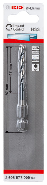 Broca de impacto Bosch HSS 4,5 mm