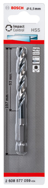 Bosch HSS Impact Drill Bit 6.5mm
