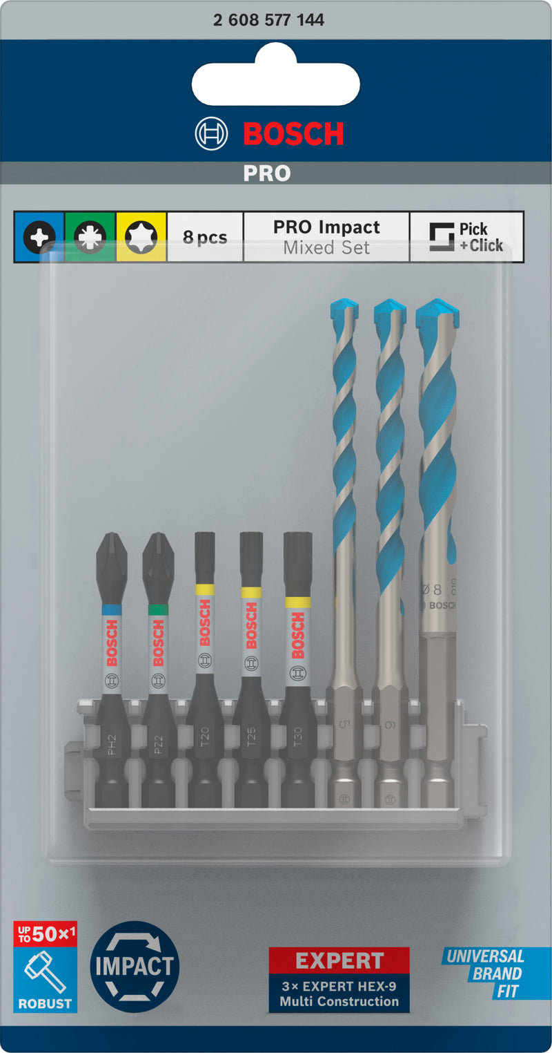 Bosch Hex-9 MC Mixed Pack with Power Bits