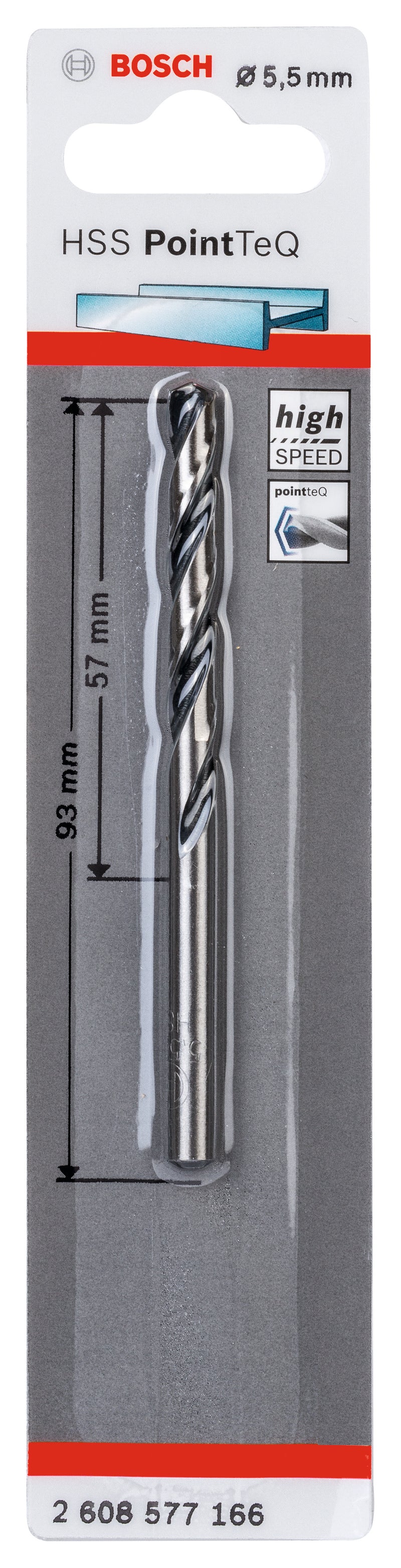 Bosch HSS PointTeQ Drill Bit 5.5mm