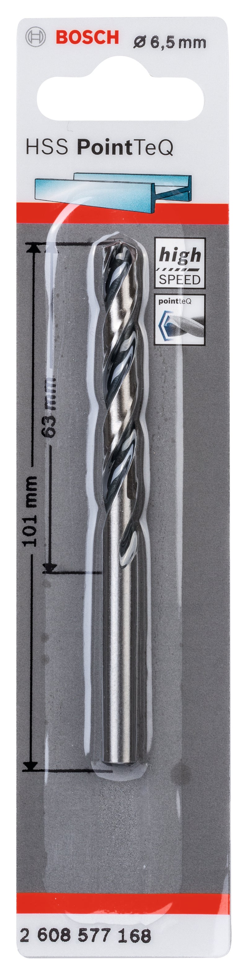 Bosch HSS PointTeQ Drill Bit 6.5mm