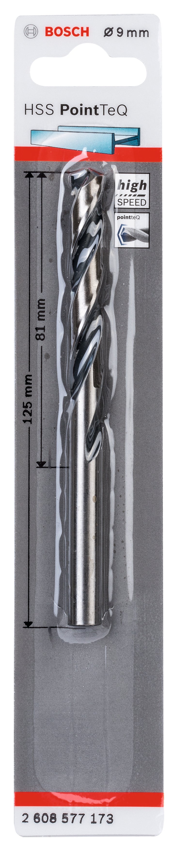 Broca Bosch HSS PointTeQ 9,0 mm