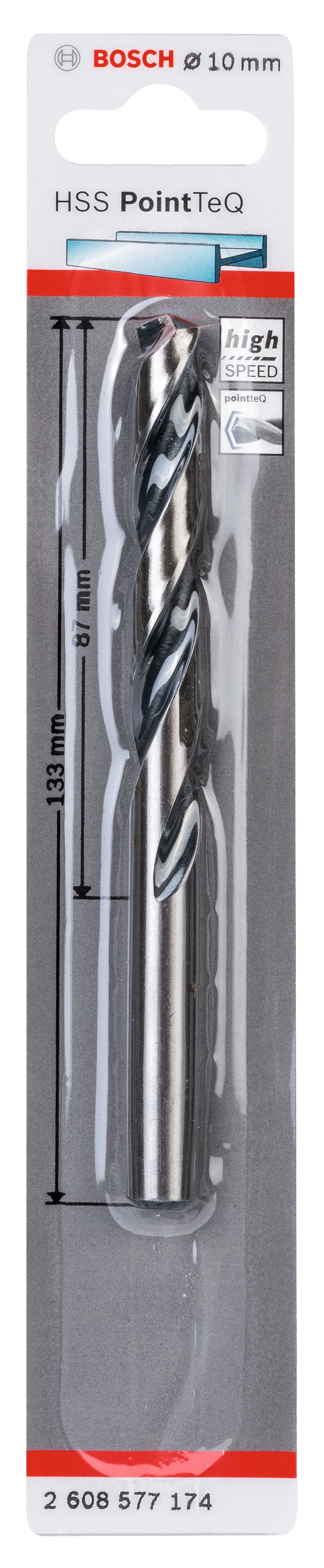 Bosch HSS PointTeQ Drill Bit 10.0mm