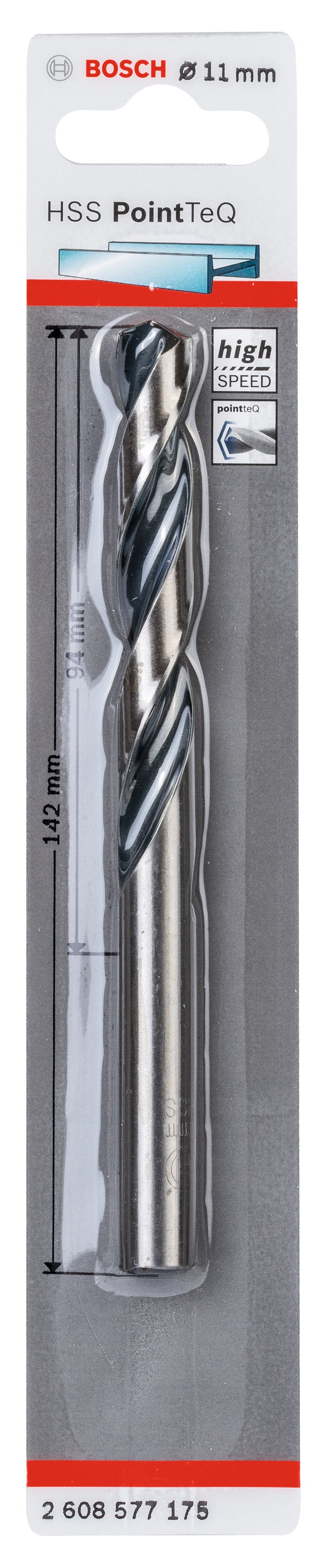Bosch HSS PointTeQ Drill Bit 11.0mm