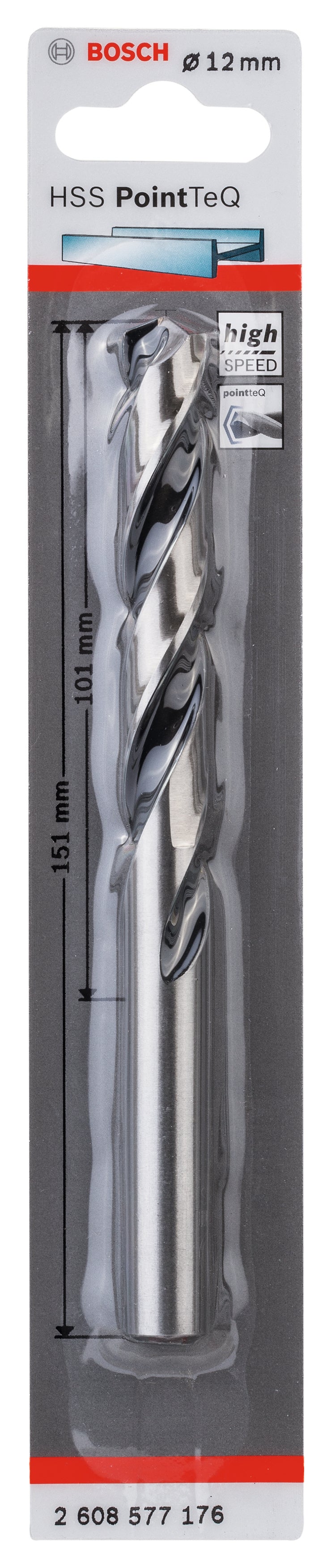 Bosch HSS PointTeQ Drill Bit 12.0mm