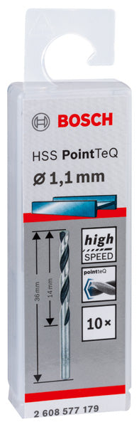 Berbequim helicoidal Bosch PointTeQ 1,1 mm