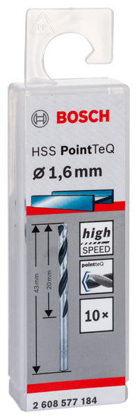 Berbequim helicoidal Bosch PointTeQ 1,6 mm