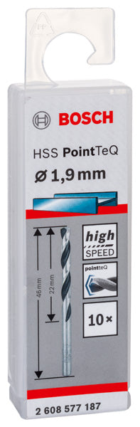 Berbequim helicoidal Bosch PointTeQ 1,9 mm