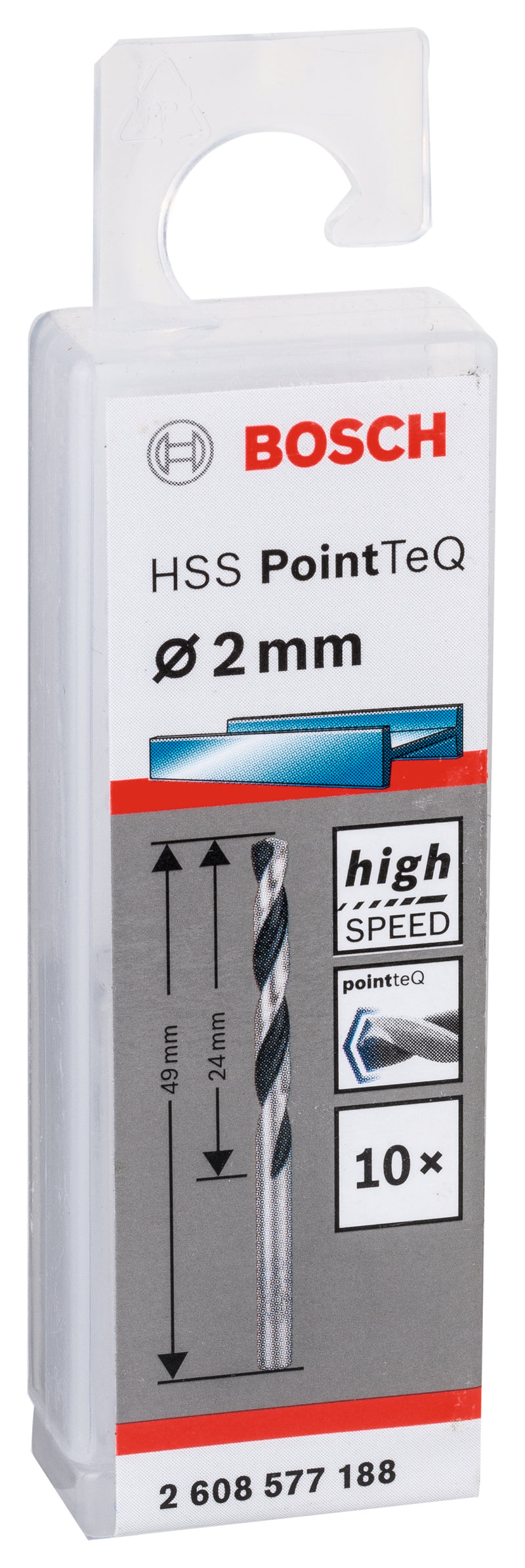 Bosch HSS PointTeQ Drill Bit 2.0mm