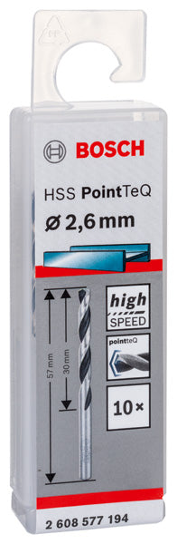 Bosch Twist Drill PointTeQ 2.6mm