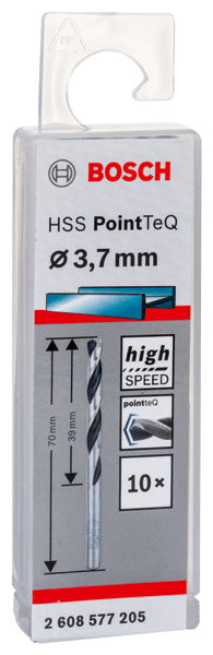 Broca helicoidal Bosch PointTeQ de 3,7 mm