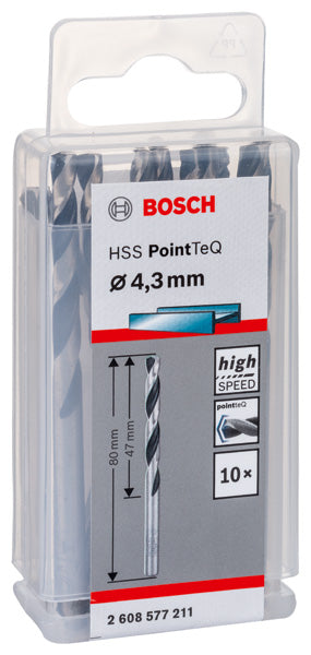 Bosch Twist Drill PointTeQ 4.3mm