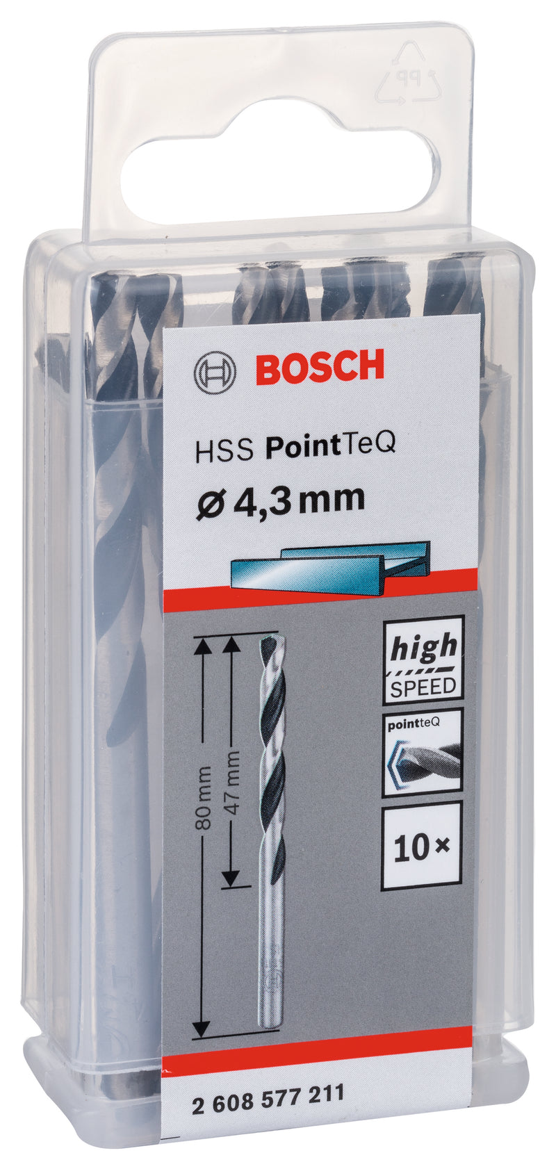 Bosch Twist Drill PointTeQ 4.3mm