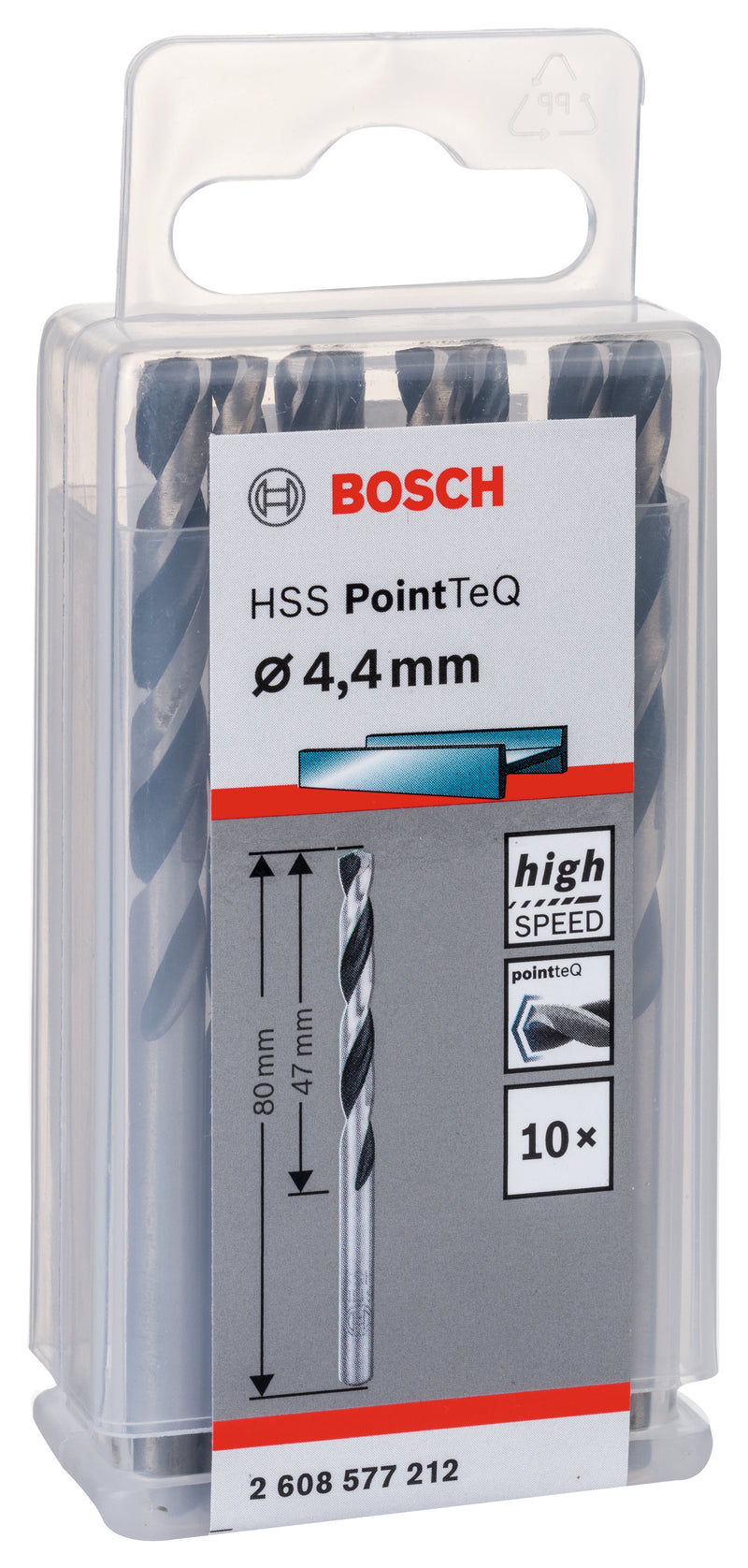 Bosch Twist Drill PointTeQ 4.4mm
