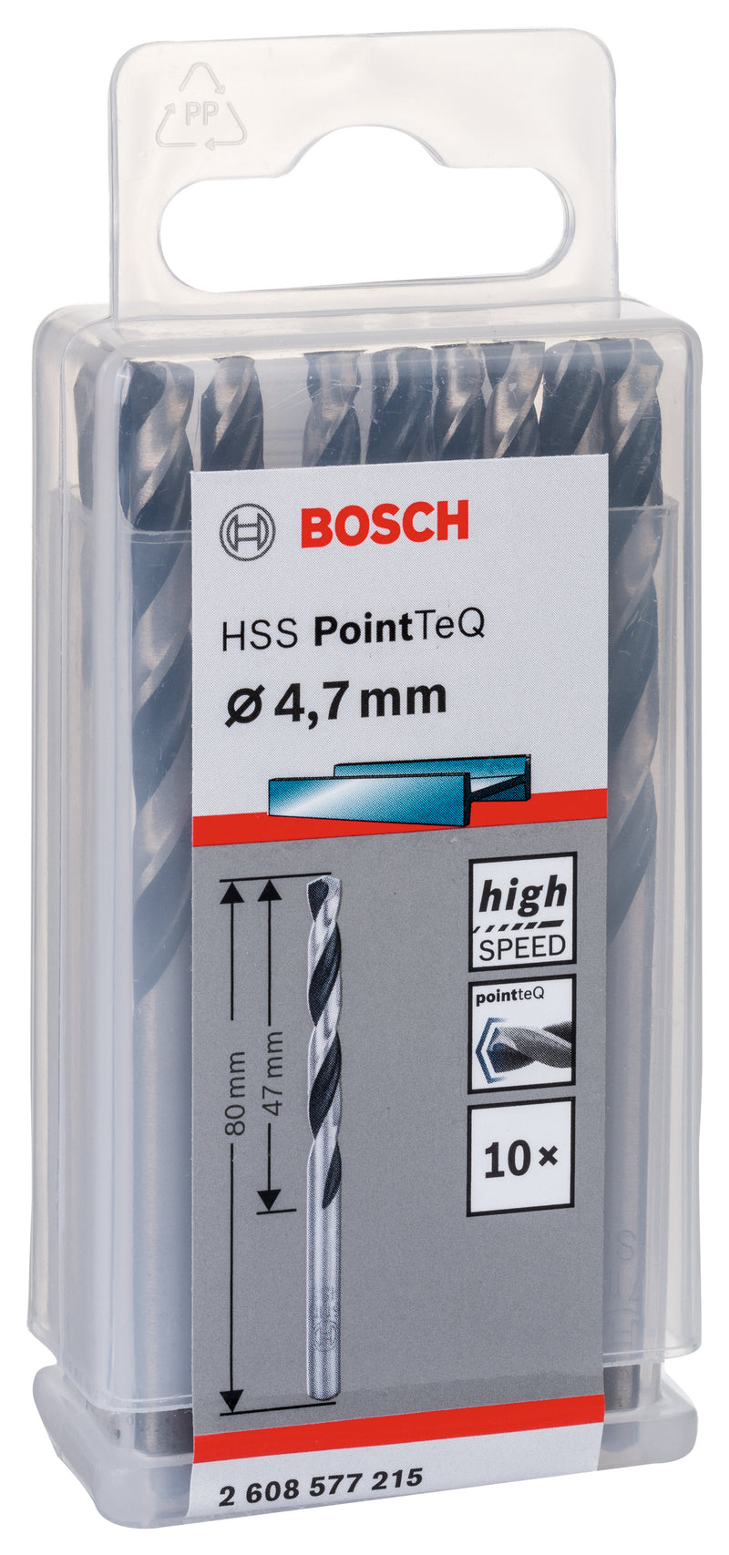 Bosch Twist Drill PointTeQ 4.7mm