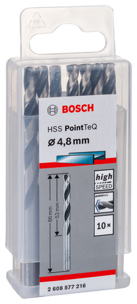 Bosch Twist Drill PointTeQ 4.8mm