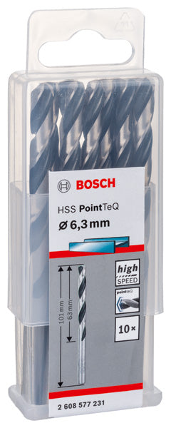 Bosch Twist Drill PointTeQ 6.3mm