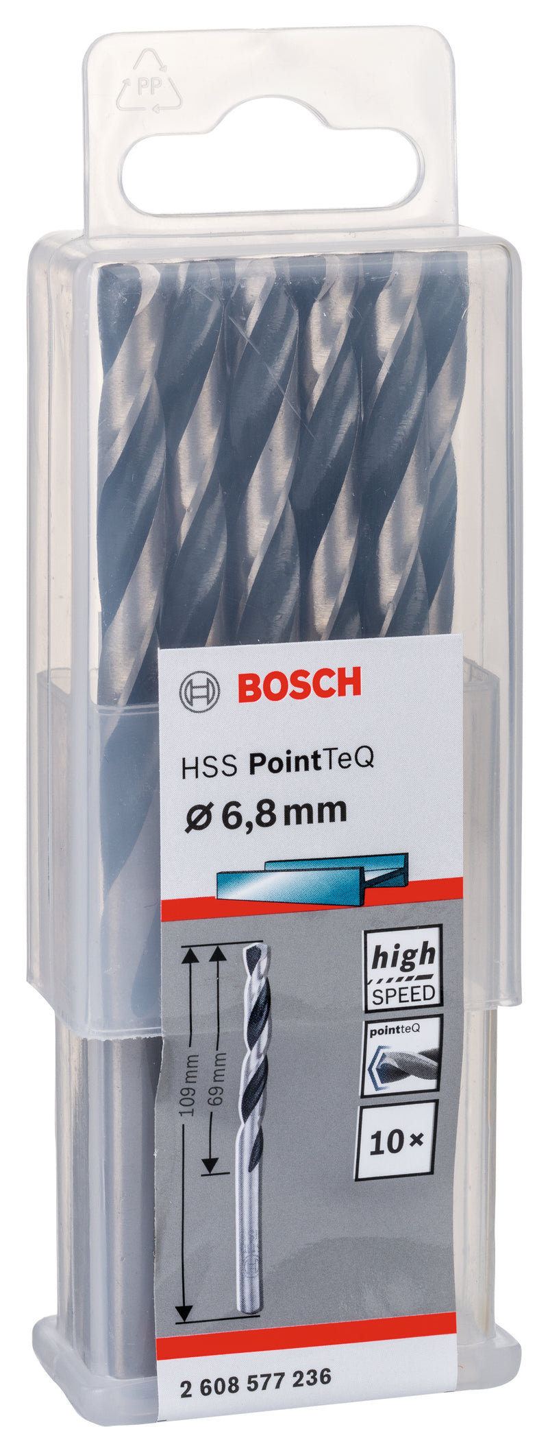 Bosch Twist Drill PointTeQ 6.8mm