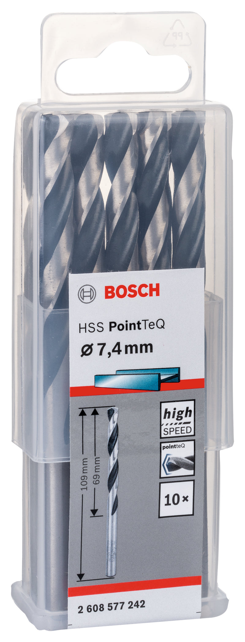 Bosch Twist Drill PointTeQ 7.4mm