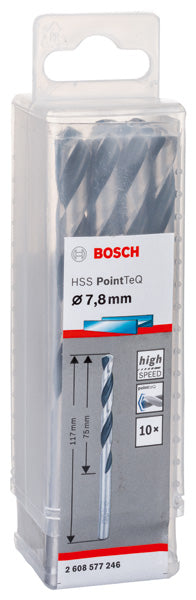Bosch Twist Drill PointTeQ 7.8mm