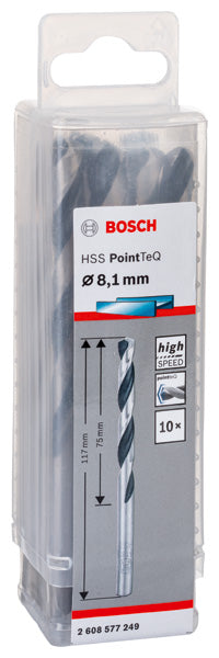 Bosch Twist Drill PointTeQ 8.1mm