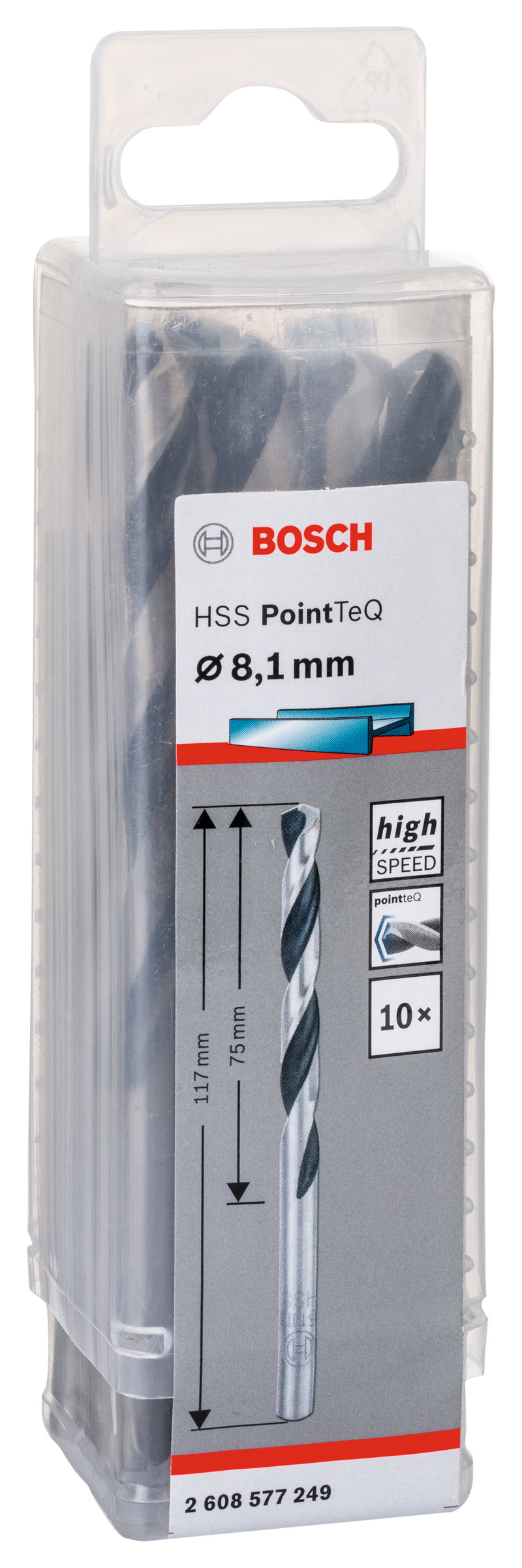 Bosch Twist Drill PointTeQ 8.1mm