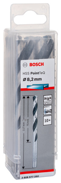 Bosch Twist Drill PointTeQ 8.2mm
