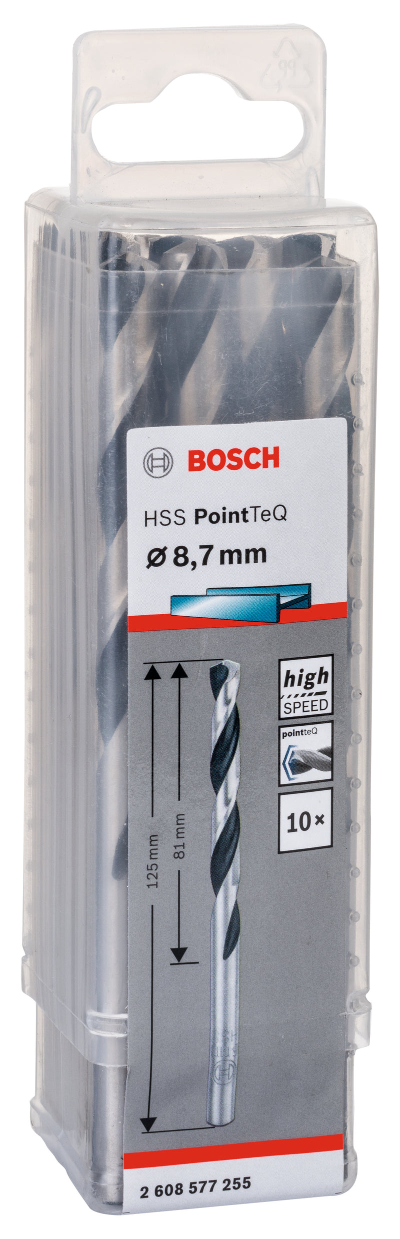 Bosch twist Drill PointTeQ 8.7mm