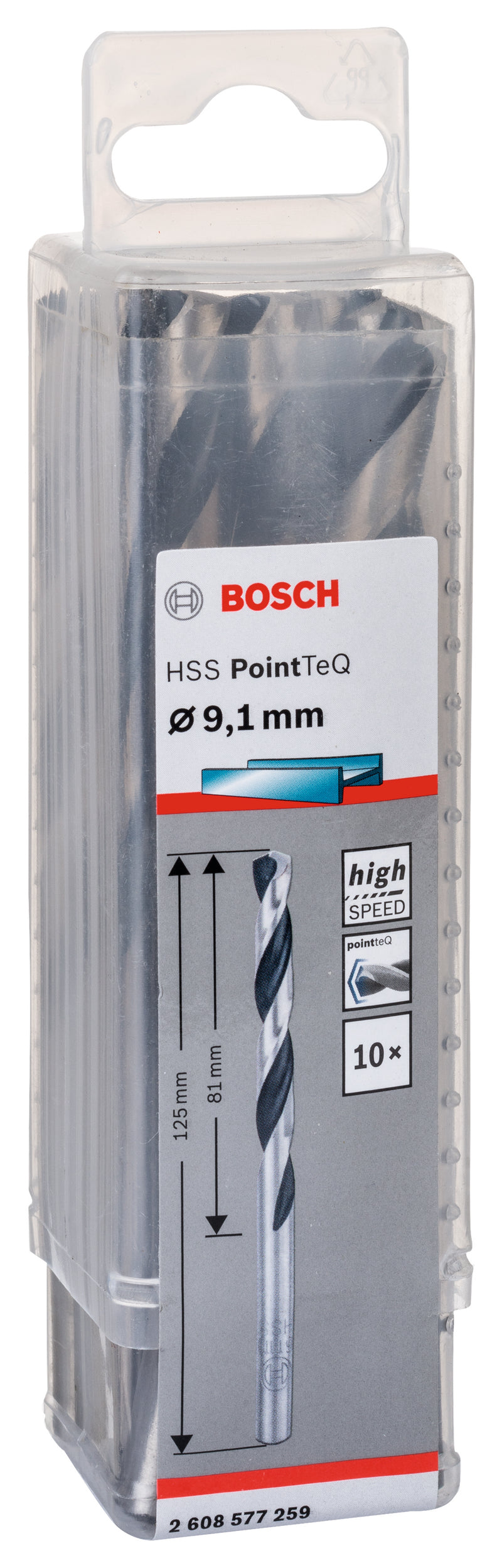 Bosch Twist Drill PointTeQ 9.1mm