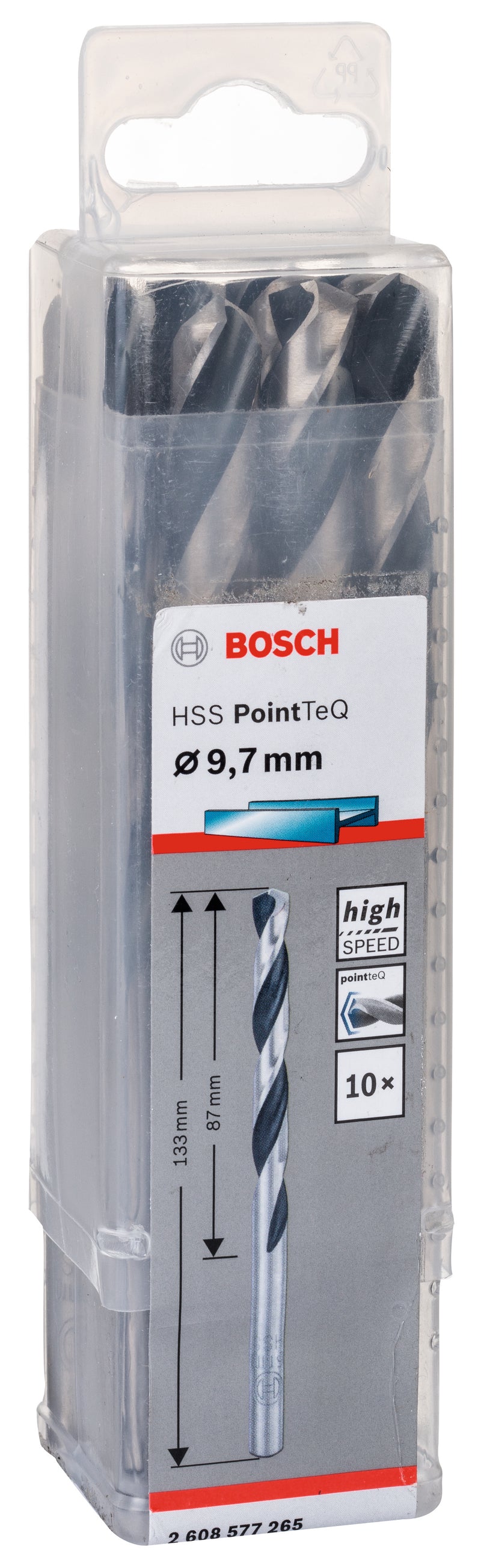 Bosch Twist Drill PointTeQ 9.7mm
