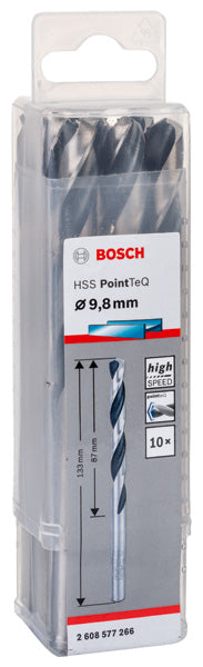 Bosch Twist Drill PointTeQ 9.8mm