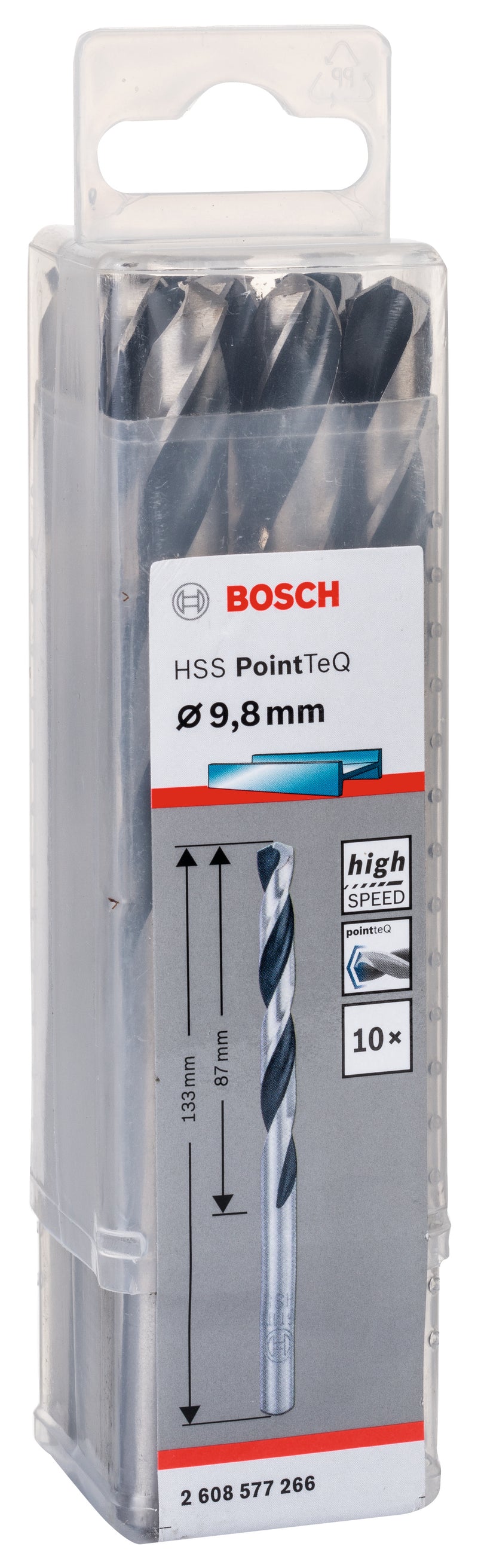 Bosch Twist Drill PointTeQ 9.8mm